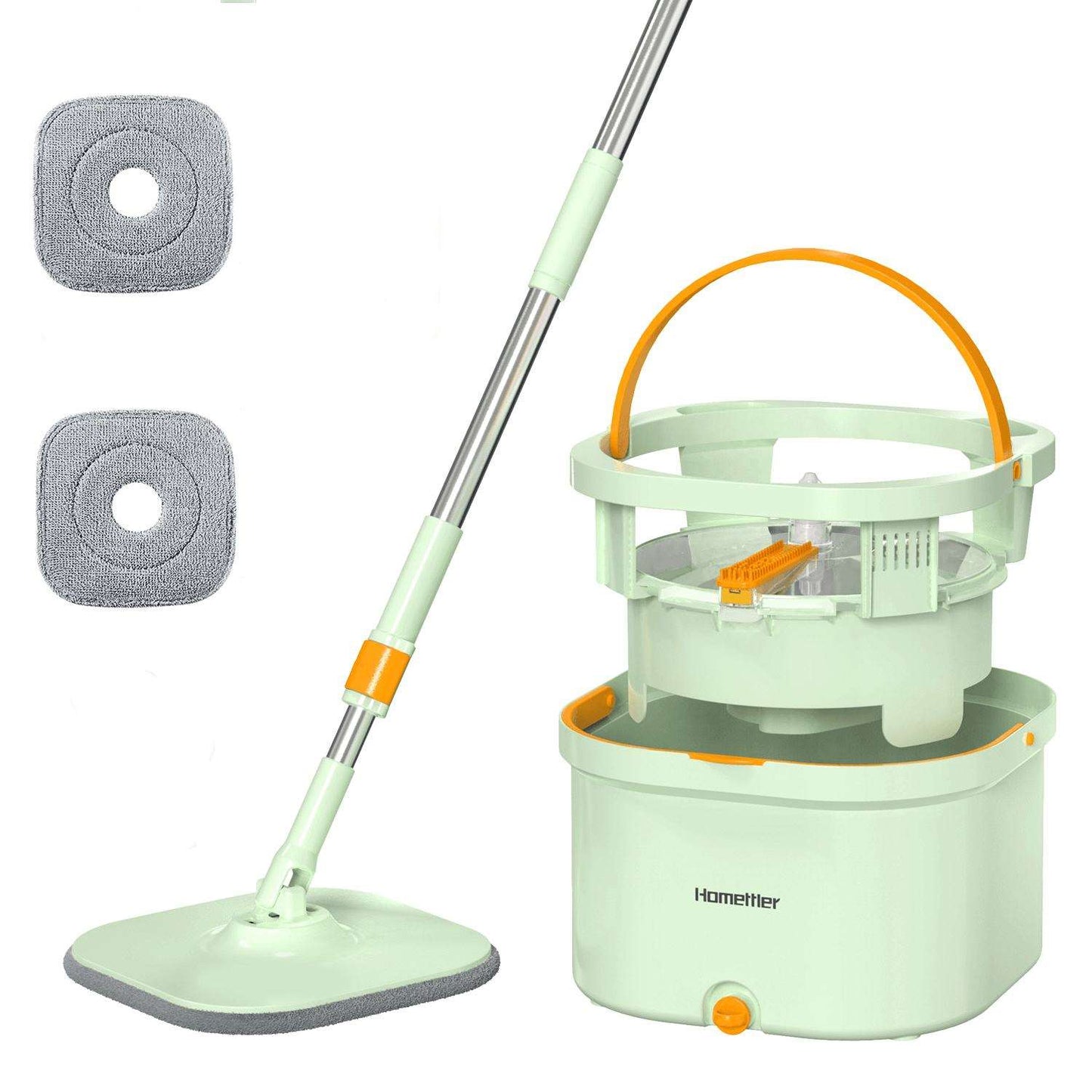 Homettler モップ ホームットラー 回転モップ 3.5L大容量 二枚セット
