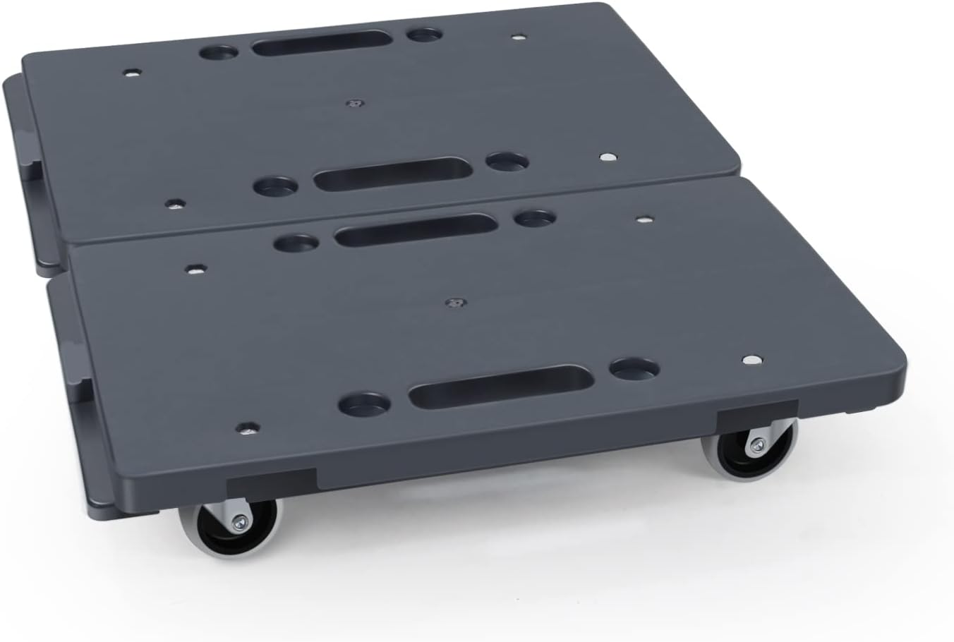Uholan連結平台車41.5×28cm カート キャリー【2台組セット】 耐荷重100kg 軽量1.25kg 台車縦横連結可能 スタッキング運搬台車 家庭用
