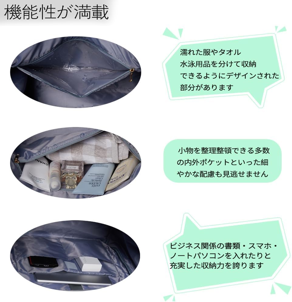 CANWAY ボストンバッグ 機内持込 2泊3日 乾湿分離 3WAY 45L