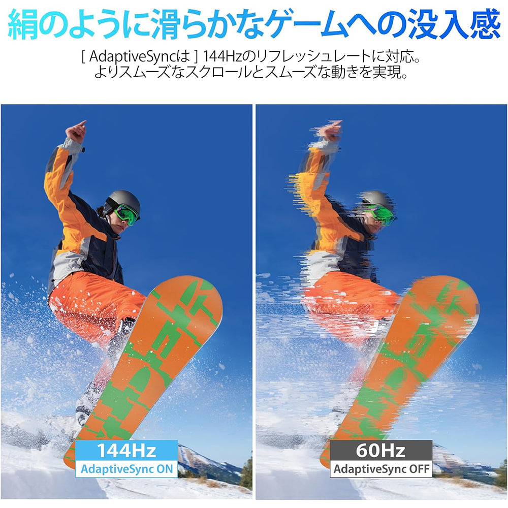 PC モニター 27 インチ IPS パネル リフレッシュレート 144Hz