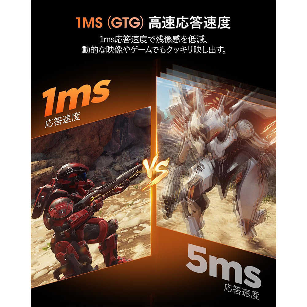 ゲーミングモニター 24 インチ Fast IPS パネル トールモデル リフレッシュレート 180Hz