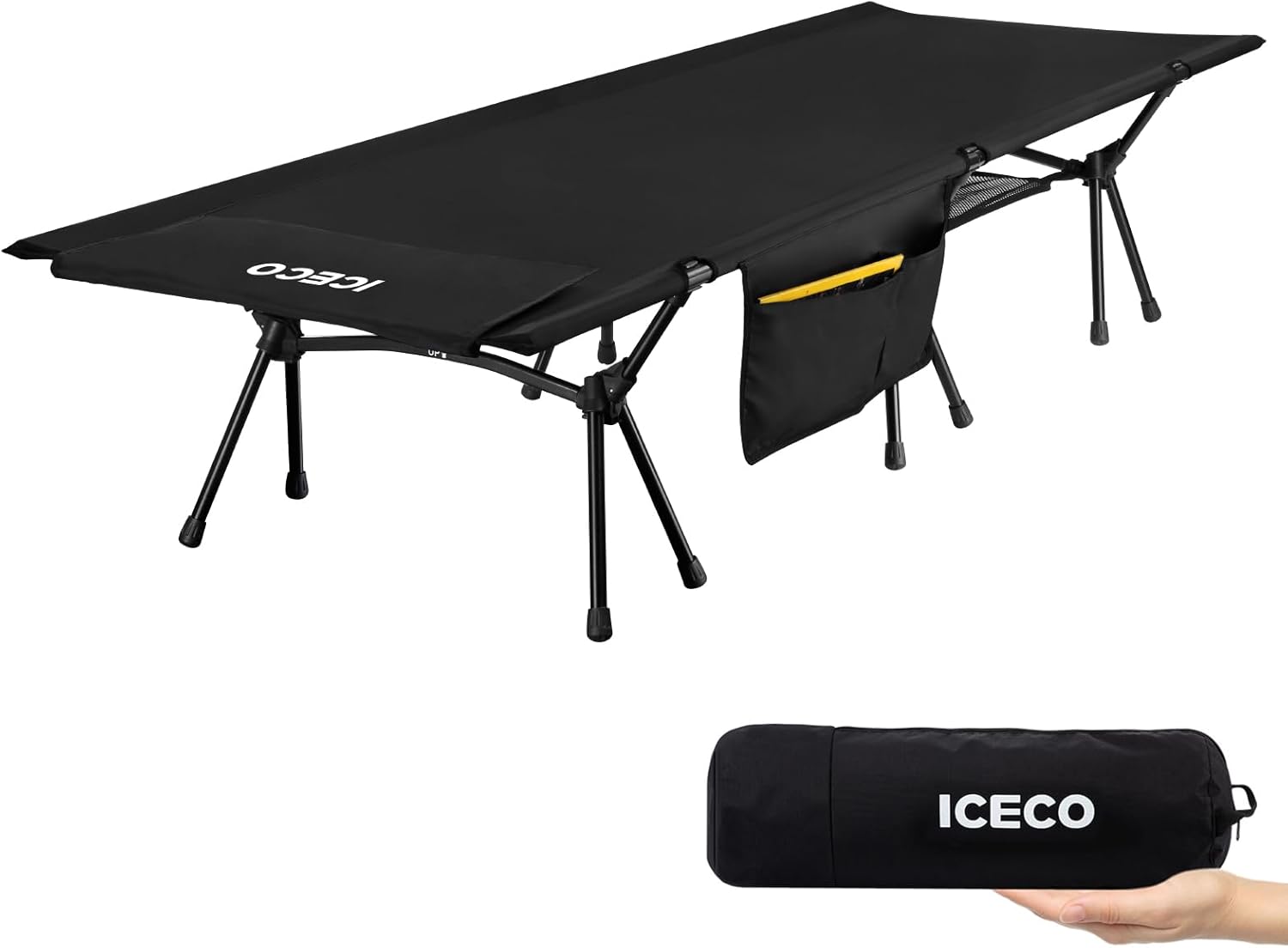 Upgrade ICECO キャンプコット 2WAY 1000D 耐荷重180KG 軽量2.8KG