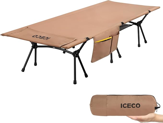 Upgrade ICECO キャンプコット 2WAY 1000D 耐荷重180KG 軽量2.8KG