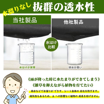 防草シート 除草シート  不織布 雑草防止シート 高透水 高耐久 高密度 ぼうそうしーと 防そうシート 厚手 10年耐久