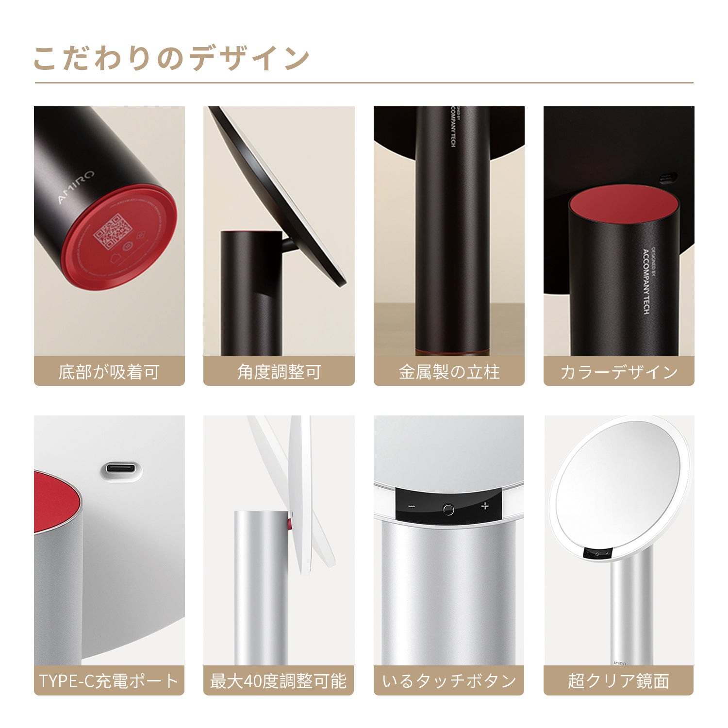 AMIRO HDデイライトミラー O2