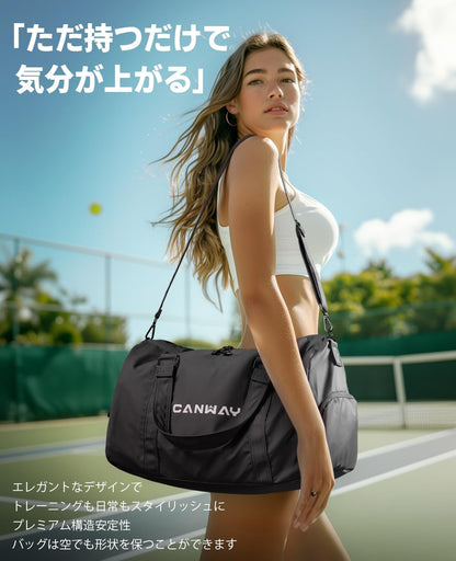 CANWAY スポーツバッグ 機内持ち込み適用 ダ男女兼用 40L