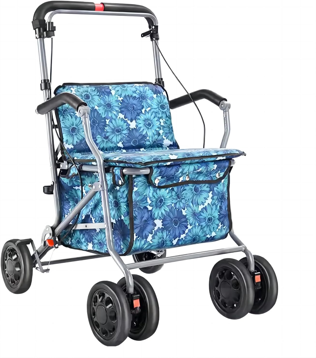 LightCrutch シルバーカー 手押し車 高齢者向けショッピングカート買い物カート 軽量 折りたたむ おしゃれ LCHS001B –  SeeSea Shop