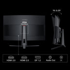 ゲーミングモニター 31.5 インチ 湾曲 Fast VA パネル リフレッシュレート 170Hz
