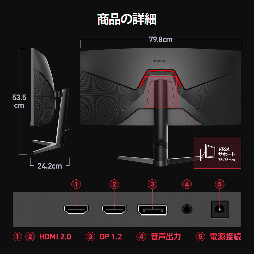 ゲーミングモニター 34 インチ 湾曲 VA パネル リフレッシュレート 180Hz