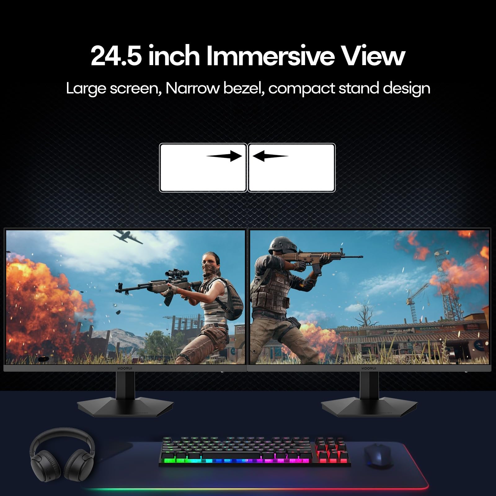 24 型 240Hz FHD Fast IPS 1ms HDR400 ゲーミングモニター G2511X 低